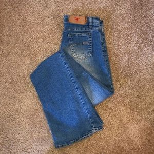 Vintage Low Waisted Straight Leg Jeans